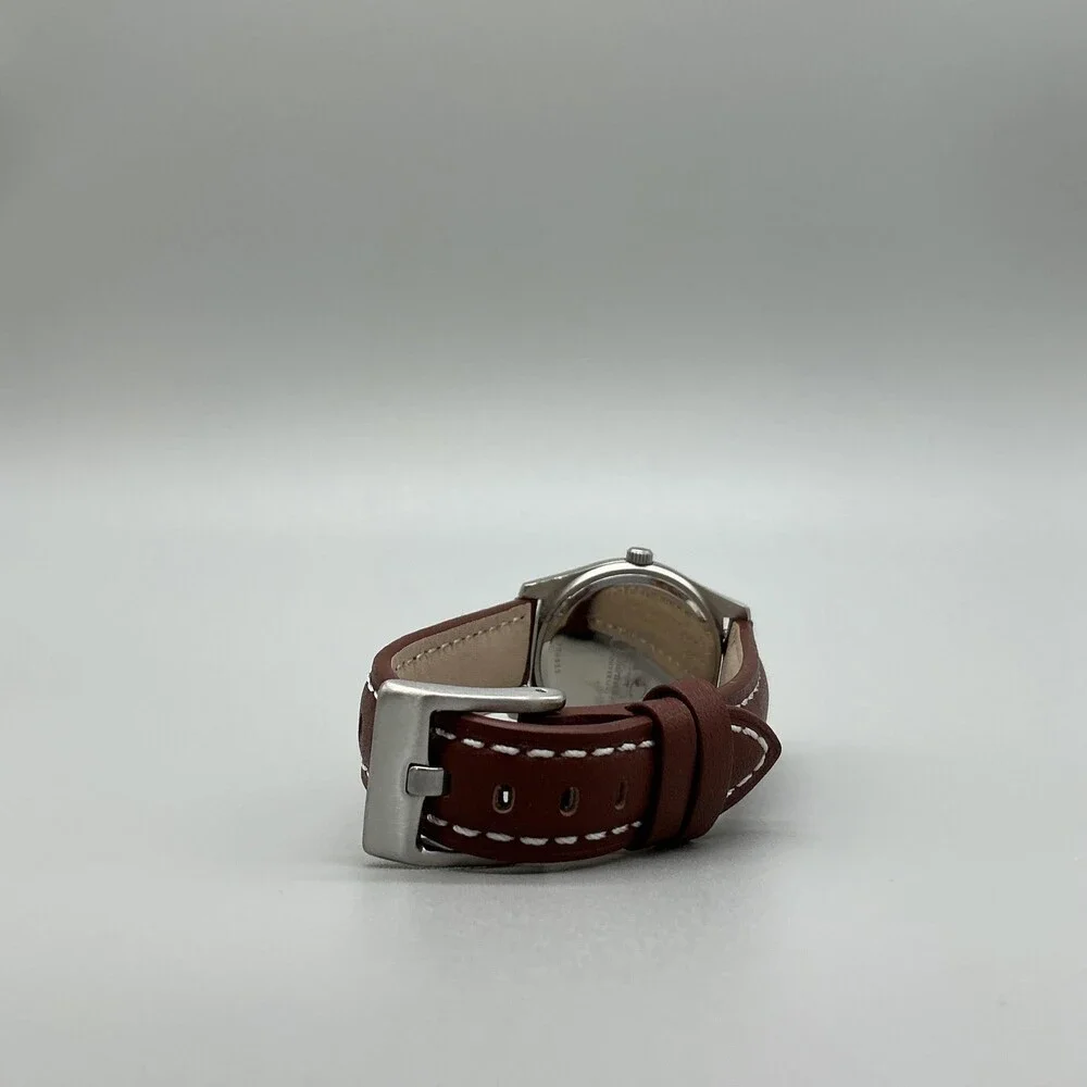 Bulova IHC 30th Anniversary Womens Watch 30mm Silver Tone Leather New Battery